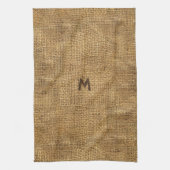 "Burlap" KitchenTowel met jouw tekst Theedoek (Verticaal)