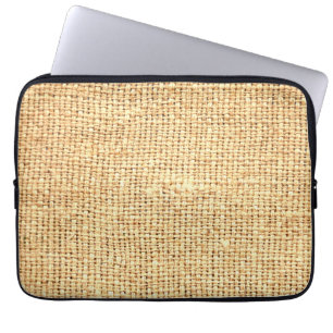 Burlap koffie zak laptop sleeve