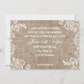 Burlap & Lace - Aankondiging van Afstuderen (Achterkant)