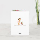 Burlap Lace Baby shower Dank u kaarten (Achterkant)