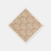 Burlap & Lace Bloemen Shabby Chic Papier Servet (Hoek)