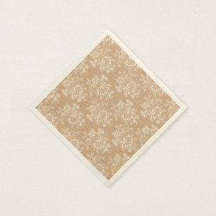 Burlap & Lace Bloemen Shabby Chic Papier Servet
