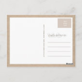 Burlap Lace Doily Bruiloft Dank u Briefkaart (Achterkant)