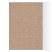 Burlap & Lace Print Trouwtafel nummer Kaarten (Binnen (Links))