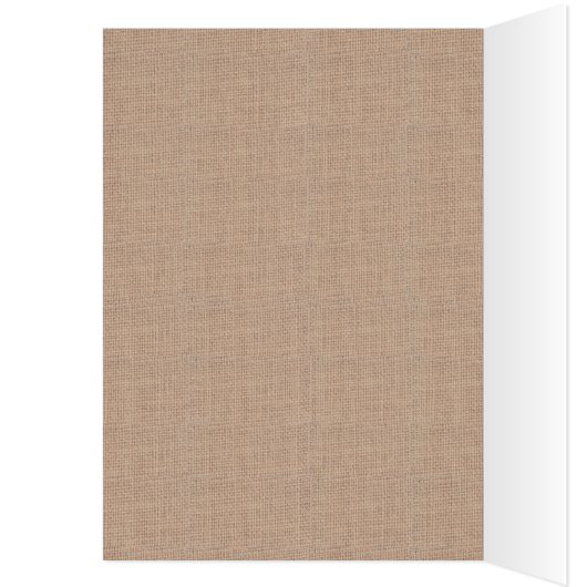 Burlap & Lace Print Trouwtafel nummer Kaarten (Binnen (Links))