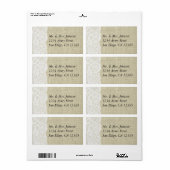 Burlap & Lace Romantische Landelijke Adresetikette Etiket (Full Sheet)