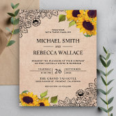 Burlap Lace Sunflower Budget Weddenschap