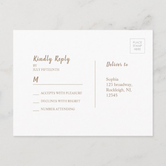 Burlap Lace zilveren glitter rustieke bruiloft RSV Uitnodiging Briefkaart (Achterkant)