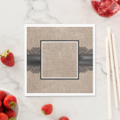 Burlap, Linen en luiers Servet (Insitu)