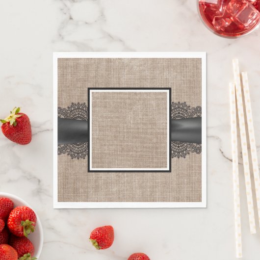 Burlap, Linen en luiers Servet (Insitu)