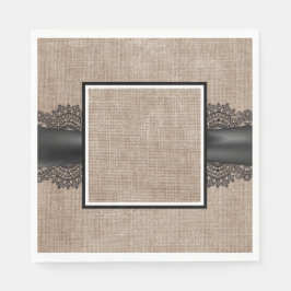 Burlap, Linen en luiers Servet