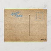 Burlap Live Love Surf Briefkaart (Achterkant)