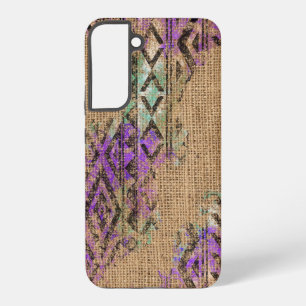 Burlap-Look Boheemse geïnspireerde telefoonhoes Samsung Galaxy Hoesje