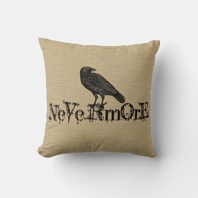 Burlap look Halloween Pillow Kussen (Voorkant)