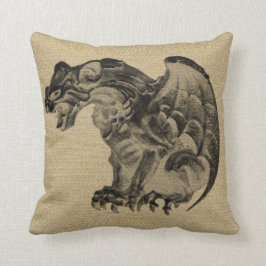 Burlap look Halloween Pillow Kussen