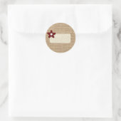 Burlap Mason Jar Labels (Tas)