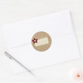 Burlap Mason Jar Labels (Envelop)