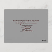 burlap mason jar western land buitenshuis bruiloft briefkaart (Achterkant)