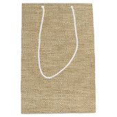 Burlap Medium Cadeauzakje (Voorkant)