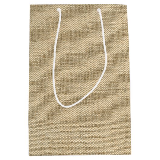 Burlap Medium Cadeauzakje (Voorkant)