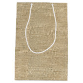 Burlap Medium Cadeauzakje (Achterkant)
