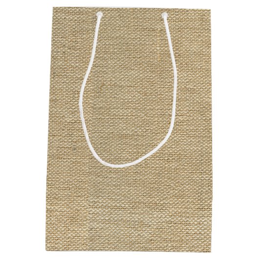 Burlap Medium Cadeauzakje (Achterkant)