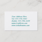 Burlap met Delicate Lace - Shabby Chic Visitekaartje (Achterkant)