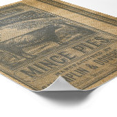 Burlap Mince Pies Vintage Advertisement Poster (Hoek)