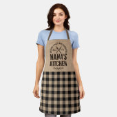 Burlap Nana Kitchen Gift Grandmas Rustic Schort (Gedragen)