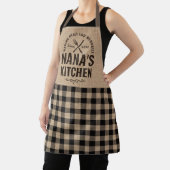 Burlap Nana Kitchen Gift Grandmas Rustic Schort (Insitu)