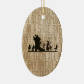 Burlap Oude Vrouw Lived Shoe Nursery Rhyme Keramisch Ornament (Rechts)
