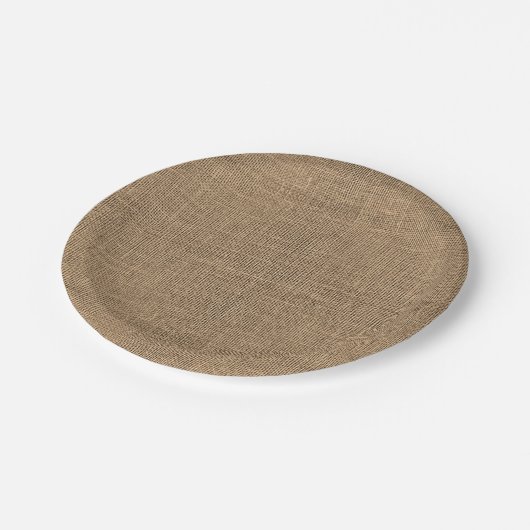 Burlap Papieren Bordje (Gekanteld)