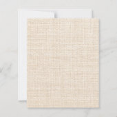 Burlap pine natuurlijke kerstfeest uitnodiging (Achterkant)