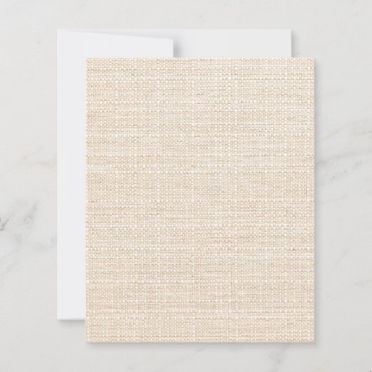 Burlap pine natuurlijke kerstfeest uitnodiging (Achterkant)