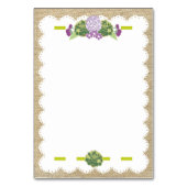 Burlap-Plaatskaart Kaart (Achterkant)