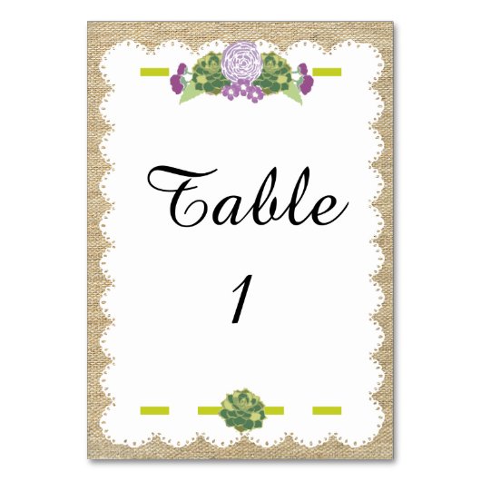 Burlap-Plaatskaart Kaart (Voorkant)