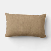 Burlap Print Blessed Family Name Pillow Kussen (Achterkant)