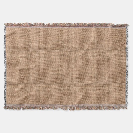 Burlap Print Gooi Deken (Voorkant)
