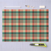 Burlap Red Green Plaid Kerstmis Tissuepapier (Craft)
