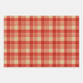 Burlap Red Pset Inpakpapier Vel (Voorkant 3)