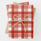 Burlap Red Pset Inpakpapier Vel (In situ)