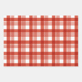 Burlap Red Pset Inpakpapier Vel (Voorkant)