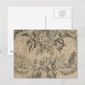 burlap Religious Heaven Victoriaans Angel Briefkaart (Voorkant / Achterkant)