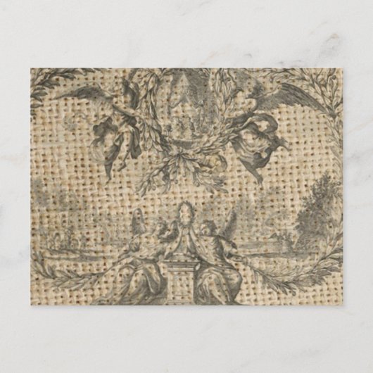 burlap Religious Heaven Victoriaans Angel Briefkaart (Voorkant)