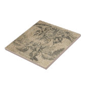  burlap Religious Heaven Victoriaans Angel Tegeltje (Zijkant)