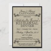 Burlap repetitiediner kaart (Voorkant)