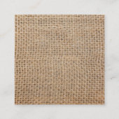 Burlap & Rode bruiloft Welkom Kaart (Achterkant)