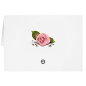 burlap roze roos rustige lente bruiloft (Achterkant Horizontaal)
