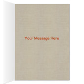 Burlap Rustic Oranje Mason Jars Hartelijk dank (Binnen (Rechts))