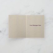 Burlap Rustic Paars Mason Jars Hartelijk dank Bedankkaart (Binnen)